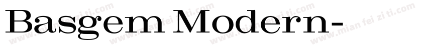 Basgem Modern字体转换